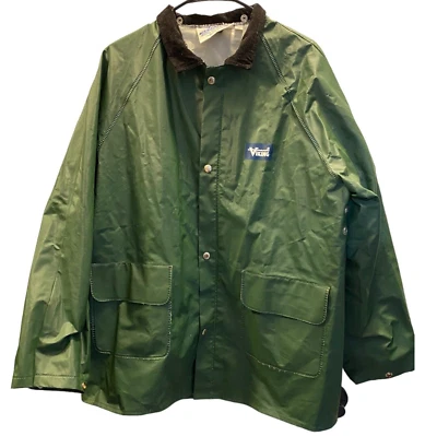 Chaqueta de Lluvia Viking Talla Grande Verde Brave the Elements Impermeable Foto 1 de 4