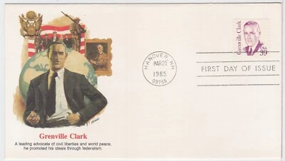 TurtlesTradingPost- Grenville Clark- 1985 #1867- Fleetwood Cachet FDC - Image 1 of 2