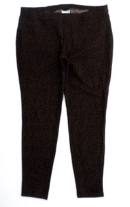 Leggings donna HUE jacquard leopardato XL marrone e nero stampa leopardata - Foto 1 di 7