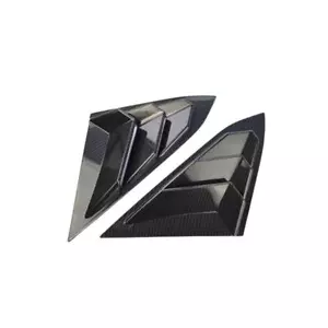 2pcs Rear Quarter Side Window Louvers Scoops Spoiler Air Vent Shades Panel - Picture 1 of 5
