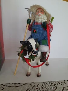 Possible Dreams Clothique Santa "Dairy Christmas," 713793. Very rare. Read - Picture 1 of 12