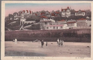VILLERVILLE 14 Casino Villas CPA écrite par Héloïse HARDY du Château Blosseville - Imagen 1 de 2