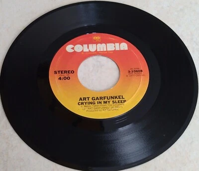 Art Garfunkel  Crying In My Sleep  1977  Columbia 3-10608  Soft Rock, Pop  VG+ - Image 1 of 3