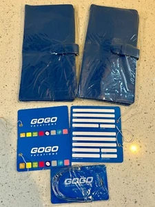 GOGO WORLDWIDE VACATIONS Geldbörse blau Reisepass oder Papiere + Kofferanhänger - NEU! - Bild 1 von 11