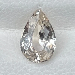 Natural Earth Mine Yellow Sapphire 1.26 Cts Pear Cut Loose Gemstone Set for Ring - Picture 1 of 5