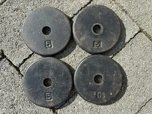 5 lb Pancake Style Weight Plates - Lot Of 4 - Picture 1 of 2