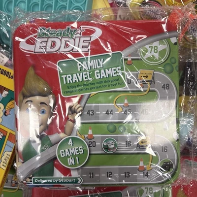 STEADY EDDIE STOBART FAMILY TRAVEL GAMES SET MAGNETIC - 4 Games In 1 New Sealed - Image 1 of 2