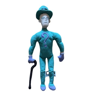 "Bolso de frijoles de peluche The RIDDLER 1999 Batman Villain WB Store 11"" relleno" Foto 1 de 4