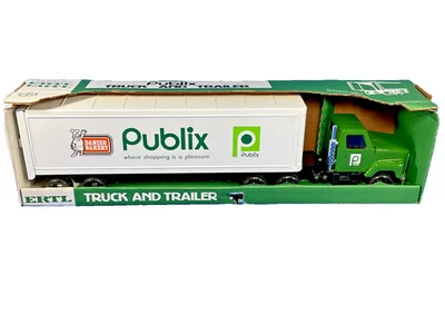 Semirremolque y remolque ERTL Publix de colección en caja original Danish Baker, #9559 sin usar, en caja Foto 1 de 4