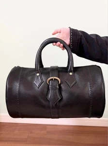 Vivienne Westwood Mini borsa Boston in pelle nera ORB - Foto 1 di 7