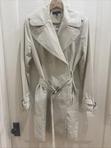 Sabena Brand Ladies Mid Double Breasted Trench Coat/Jacket Sand Colour Size 12 - Picture 1 of 10