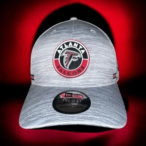 New Era 39Thirty Atlanta Falcons Gray Fitted Hat Logo Cap Sz M/L New - Picture 1 of 7