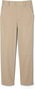 French Toast Boys' Pull-on Relaxed Fit School Uniform Pant 4T, Khaki - Picture 1 of 6