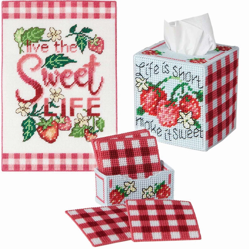 Herrschners® The Sweet Life Set Plastic Canvas - Image 1 of 1