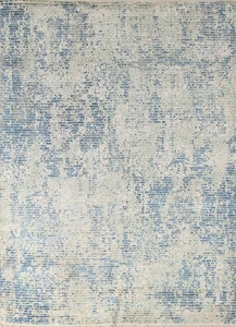Abstract Pattern Area Rug 6x8 Hand-knotted Wool Modern Style Carpet for Any Room - Picture 1 of 20
