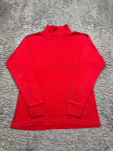 Flight Deck Crewmans Trikot Herren Large rot US Navy Sweatshirt mit Stehkragen Vintage 80er - Bild 1 von 9