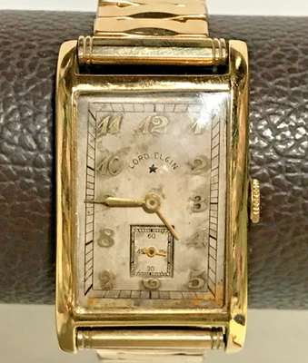 Antique Lord Elgin 21 Jewels 14K Solid Yellow Gold Men's Mechanical Dress Watch - Image 1 of 4