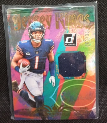 Justin Fields Jersey Kings #/399 Bears 2023 Donruss - Image 1 of 2