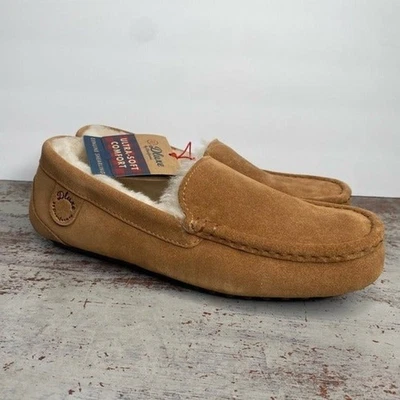 Nuevas pantuflas de mocasín de piel de oveja genuinas Dearfoams Fernie 9 Foto 1 de 4