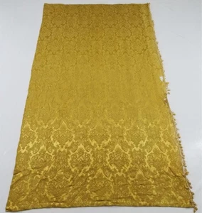 Vintage Französische Blumen Brokat Seide Panel 196x107cms  - Bild 1 von 12