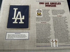 Los Angeles Dodgers 1988 Patch Stat Card Cooperstown Willabee & Ward - Picture 1 of 2