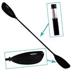 Conwy Kayak Paddle Floating 2 Piece Aluminium Feathered 223cm Black Blades Canoe