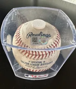 Charlie Blackmon Colorado Rockies Game Used Baseball Hit Double 2016 COL@LA - Picture 1 of 3