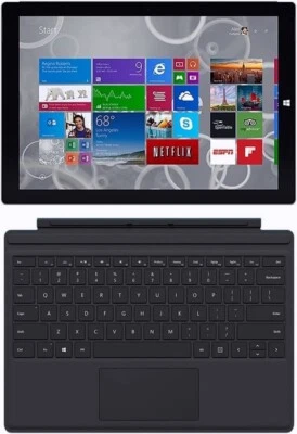 Microsoft Surface Pro 3,  i5-4300U , 4GB RAM 128GB SSD. Good-   With Keyboard - Image 1 of 4
