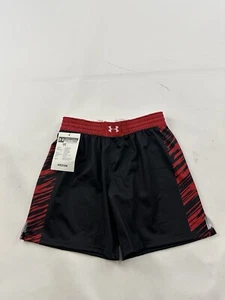 Wisconsin Badgers Shorts Womens Medium Black Wrestling Under Armour Armourfuse - Picture 1 of 8