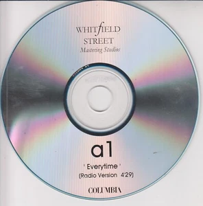 A1 Everytime CD Single 1 track master CD from Whitfield Studios Great Condition - Picture 1 of 1