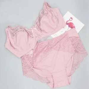 Sissy Men bh Plus Size Bra Set Briefs Lace Crossdressers Brassiere Sexy Lingerie - Picture 1 of 17