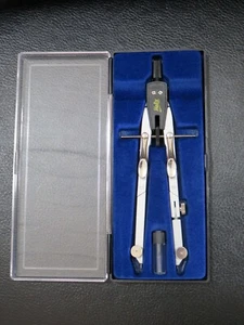 Vintage Helix Compass Drafting Drawing Precision Tool with Plastic Case - Picture 1 of 3