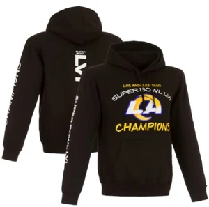Los Angeles Rams JH Design Super Bowl LVI Champions Pullover Hoodie - Picture 1 of 5