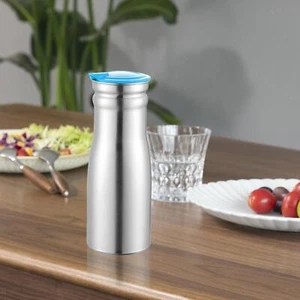 1L Cold Water Kettle Stainless Jug Water Bottle for Blue - Picture 1 of 6