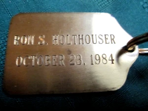 American Airlines Freight Transport Awards Banquet Oct 23 1984 Brass key Chain F - Picture 1 of 7
