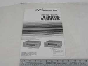 Ricevitore Stereo JVC Vintage anni 70 R-S11L R-S33L Super-A Manuale Istruzioni - Foto 1 di 9