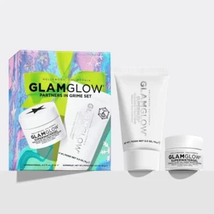 GlamGlow Partners in Grime 2 Pc Starter Set Clearing Treatment 0.5 SuperWaterGel - Picture 1 of 2