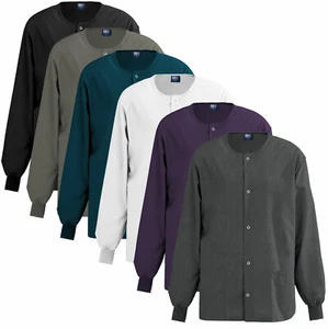 Medgear Women's Scrubs Jacket with Snap Front - Picture 1 of 11