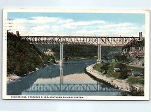 Postcard Kentucky River New High Bridge Southern Railway System, KY 1920 - Picture 1 of 3