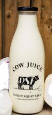 Diddly Squat Farm Cow Juice Milk Bottle Jeremy Clarkson 1L with Cap