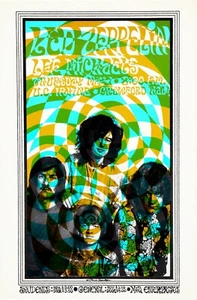 Lot (9) 1969-80 Led Zeppelin 13 x 17 Reproduktion Konzert & LP Promo Poster - Bild 1 von 9