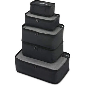 Samsonite Travel Accessories Packing Cubes Set of 5 Black 56142 - Picture 1 of 9