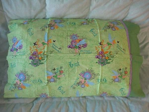 Disney Tinkerbell Green Attitude Cotton Handmade Standard Queen Pillowcase - Picture 1 of 2