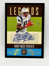 One Of One 2023 Panini Legacy Football Legends Black Autograph Randy Moss Pats!