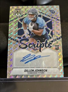 2024 Panini Mosaic Rookie Scripts #33 Dillon Johnson RC - Imagen 1 de 2