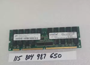 1GB PC133 SDRAM 133MHz 168-Pin ECC Registered CL3 3.3V 128Meg x 72 DIMM Memory - Picture 1 of 1