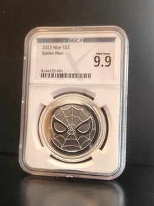 2023 Niue Marvel Spider-Man 1oz Silver Coin NGCX 9.9 - Picture 1 of 8