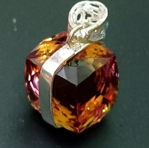 Certified 52.65 Ct Cube Natural Zultanite 925 Silver Pendant Loose Gemstone A+ - Picture 1 of 8