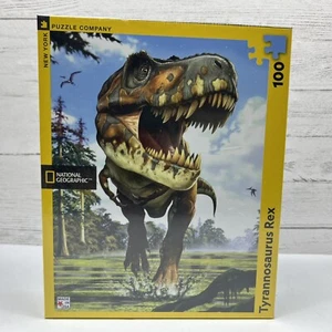 New York Puzzle Company Tyrannosaurus Rex National Geographic Puzzle 100 Pc - Picture 1 of 7