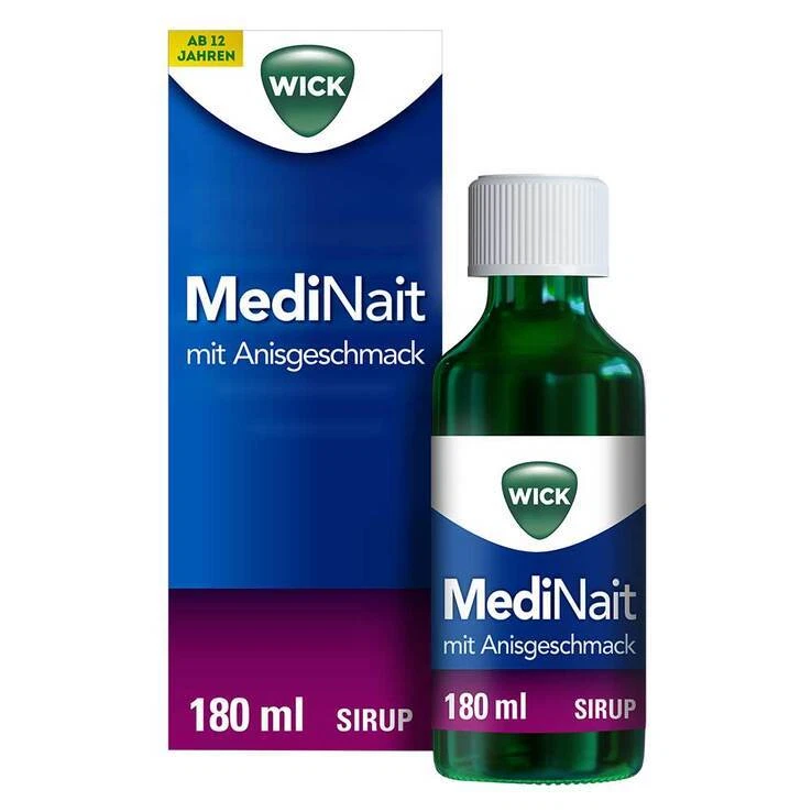 WICK MediNait mit Anisgeschmack Sirup · 180 ml · PZN 14169004 - Bild 1 von 1